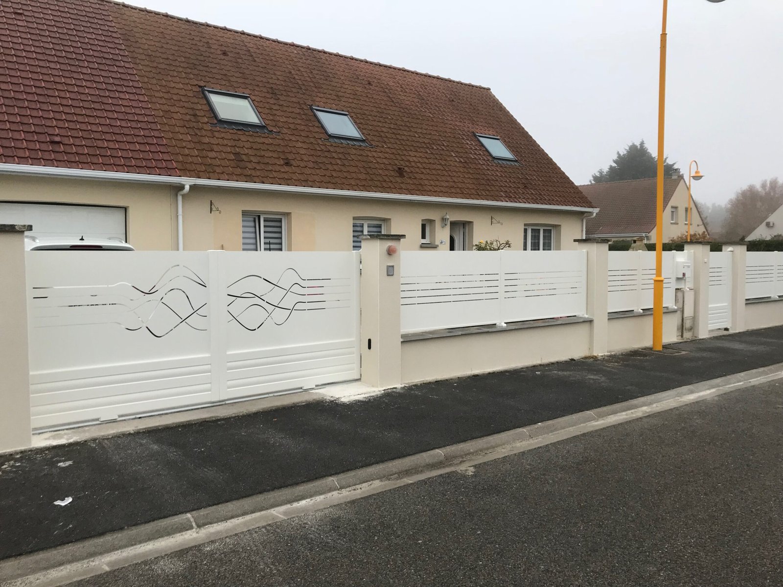 Installation de portail battant